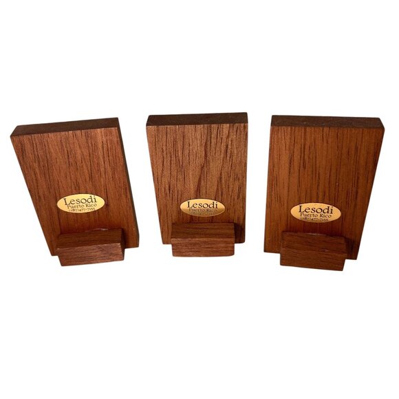 Lesodi Puerto Rican Art Hand Painted Wooden Set Of 3 Angel Church Colorful - Picture 8 of 13